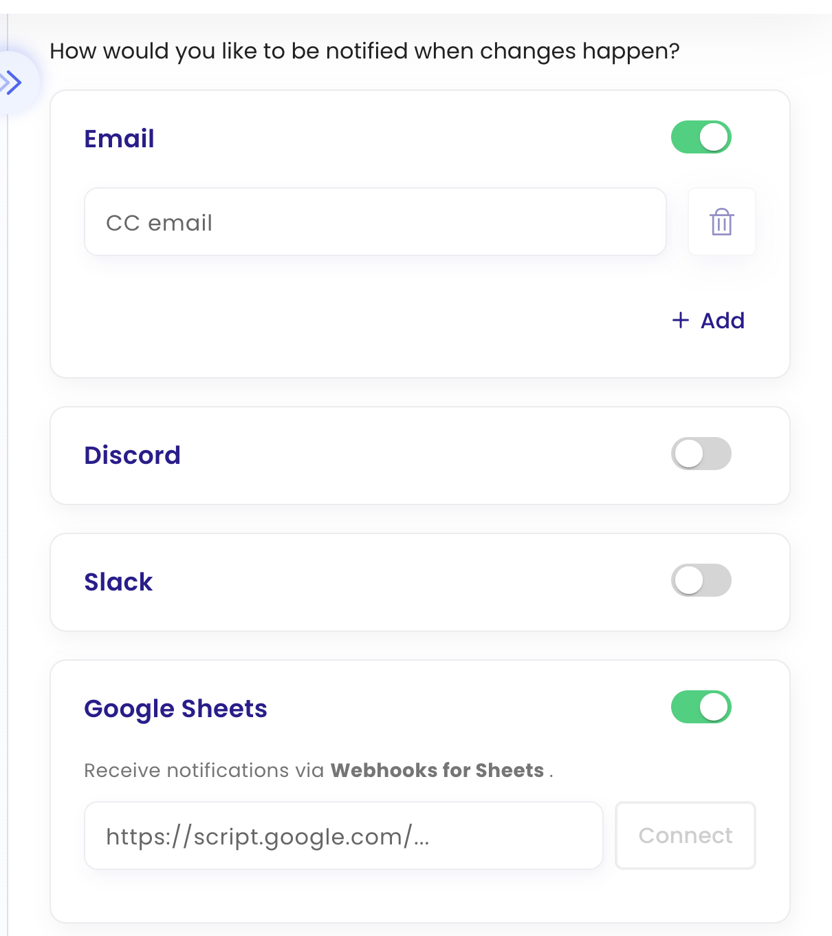 Enable Google Sheets