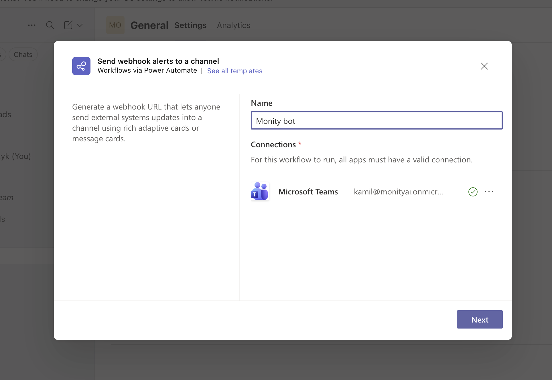 Rename workflow connection